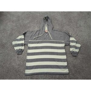 Vintage Cristina Hoodie Womens L Striped Pullover Retro Skater 90s Made in Macau